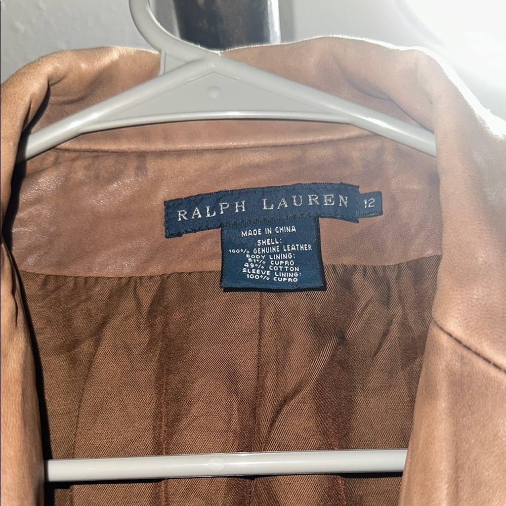 Ralph Lauren Tan Blazer Tailored Fit Classic Style - Picture 2 of 5
